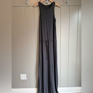 Michael Stars Dark Gray Sleeveless Full Length Maxi Dress Contemporary Size S